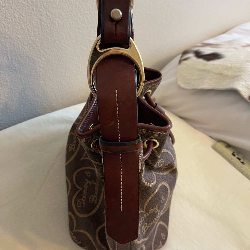 Dooney & Bourke Brown and Tan Shoulder Bag - Picture 4 of 12